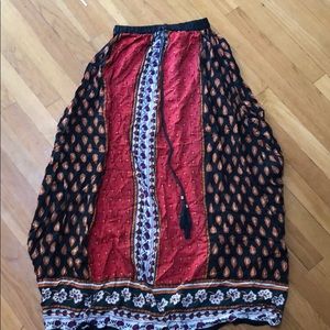 Boho maxi skirt